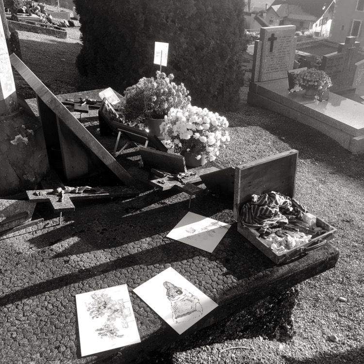 Yves Berger / Monotype cimetière 2020